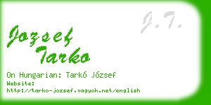 jozsef tarko business card