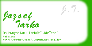 jozsef tarko business card